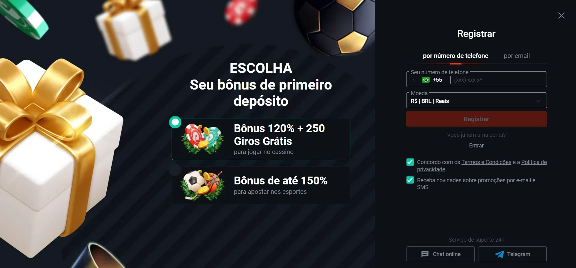 Registre uma conta Pin Up Pin Up cassino registro